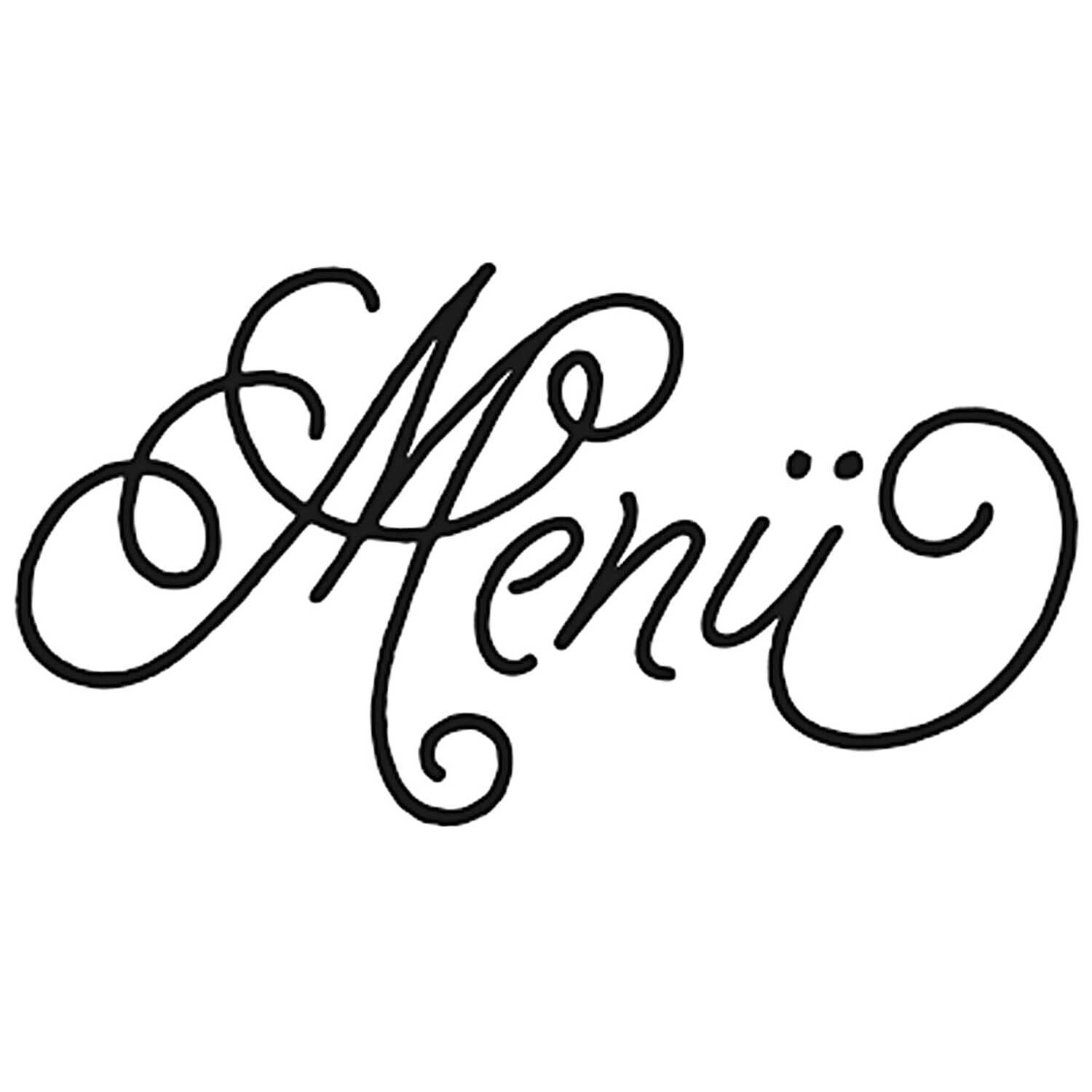 Stempel Menü 3,5x2cm Stempel Menü 3,5x2cm von Rico Design