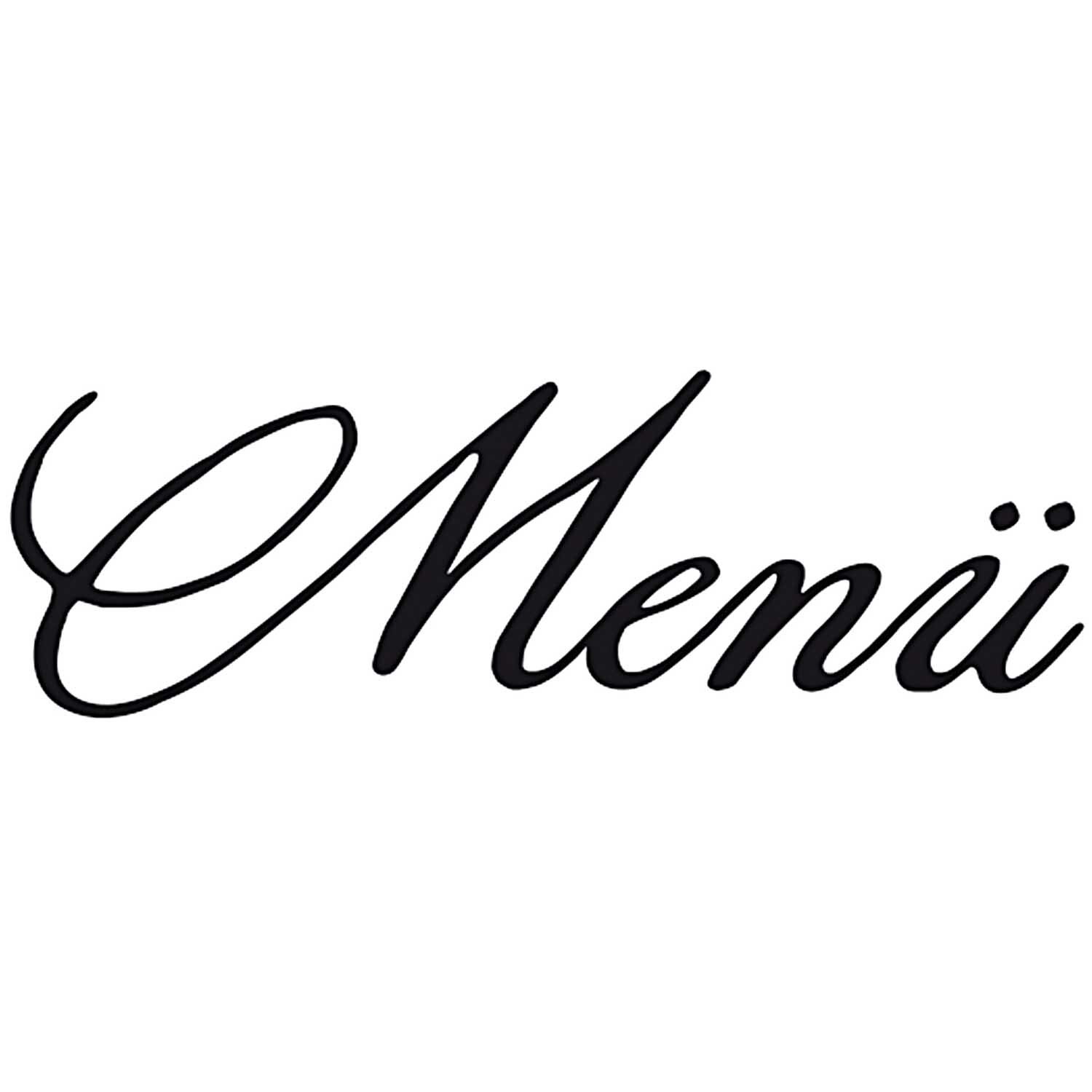 Stempel Menü 3 4,5x2cm Stempel Menü 3 4,5x2cm von Rico Design