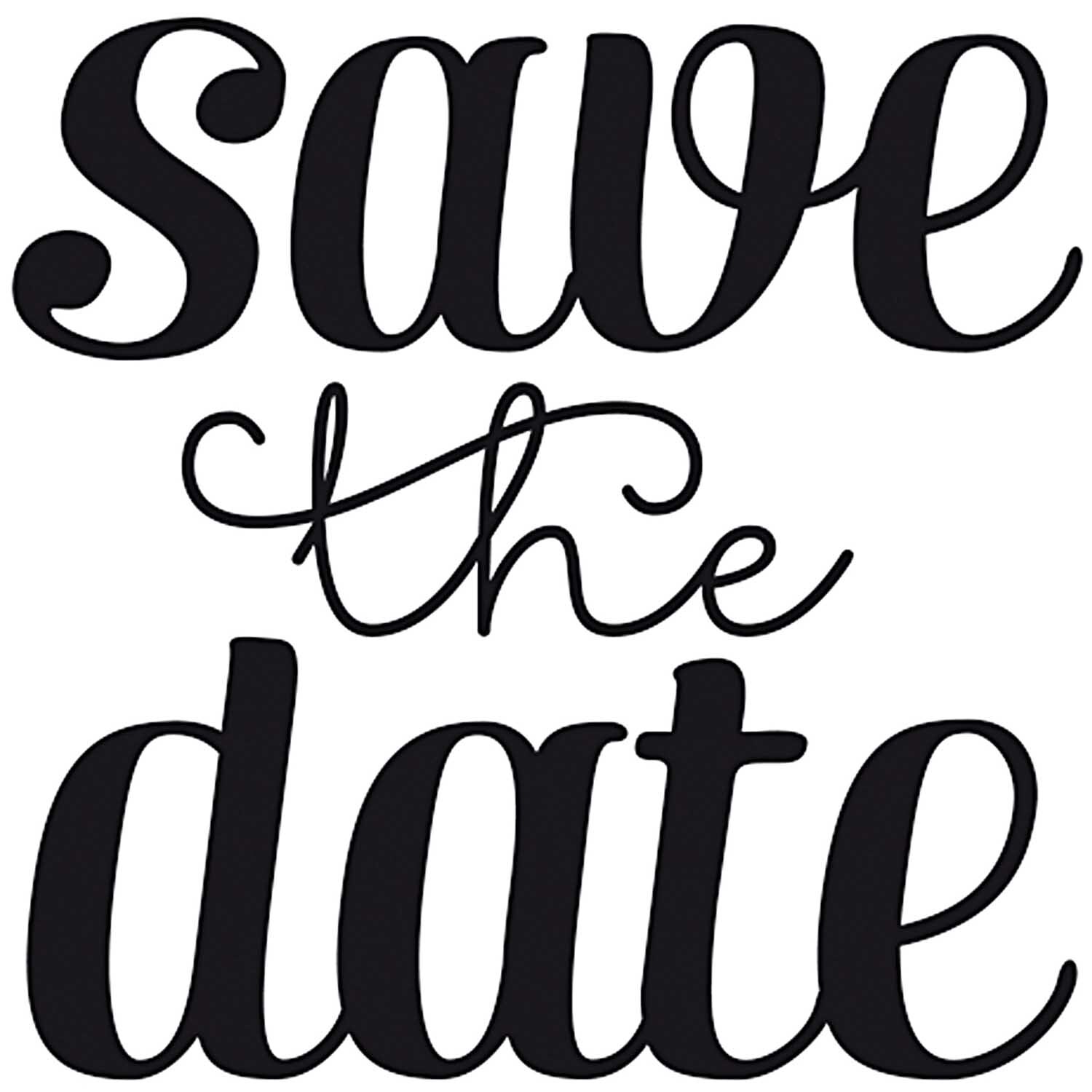 Stempel Save the Date 4x4cm von Rico Design
