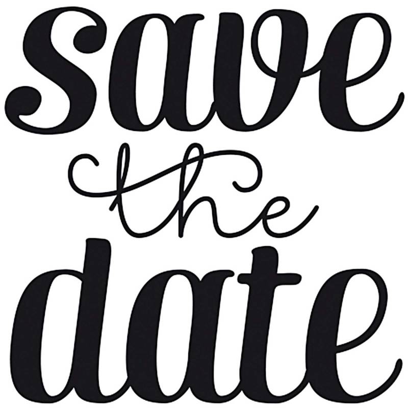 Stempel Save the Date 4x4cm von Rico Design