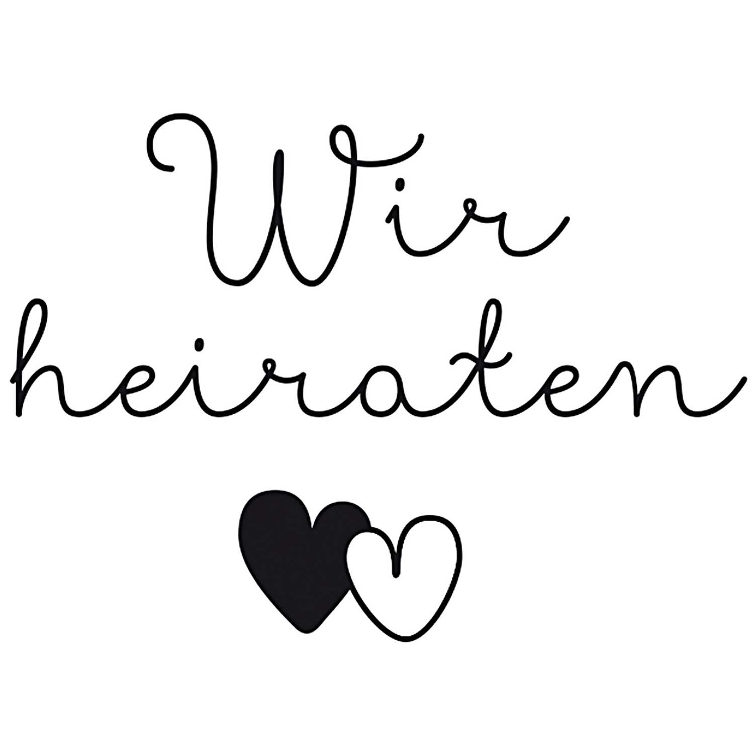 Stempel Wir heiraten 6x4cm Stempel Wir heiraten 6x4cm von Rico Design
