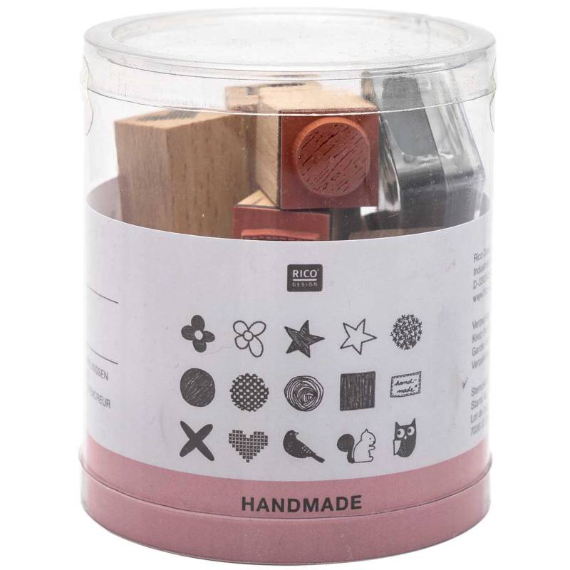 Stempelset Patchwork Family 2x2cm von Rico Design