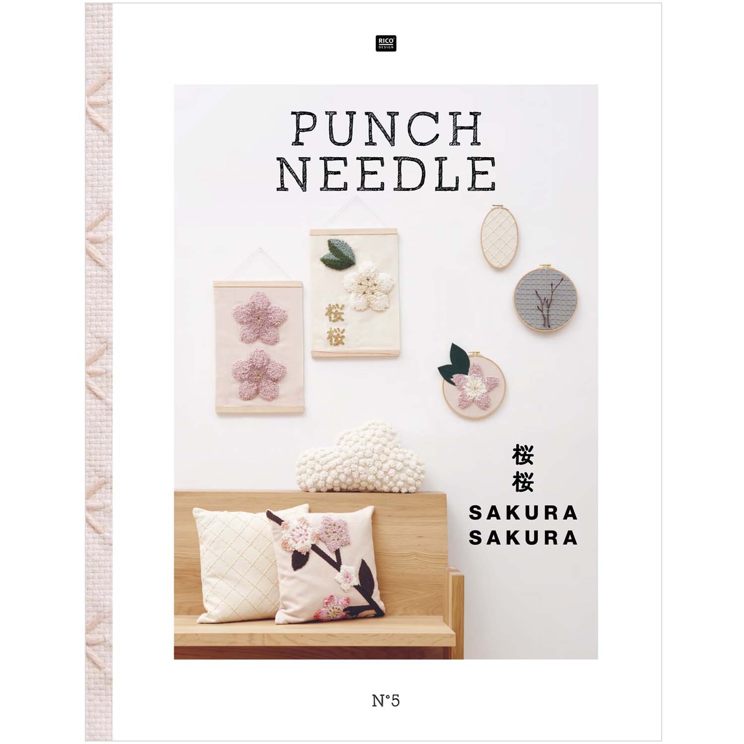 Stickbuch Punch Needle Nr. 5 Sakura Sakura Stickbuch Punch Needle Nr. 5 Sakura Sakura von Rico Design