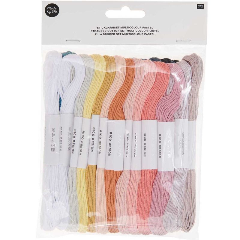 Stickgarn Set Multicolour Pastell Stickgarn Set Multicolour Pastell von Rico Design