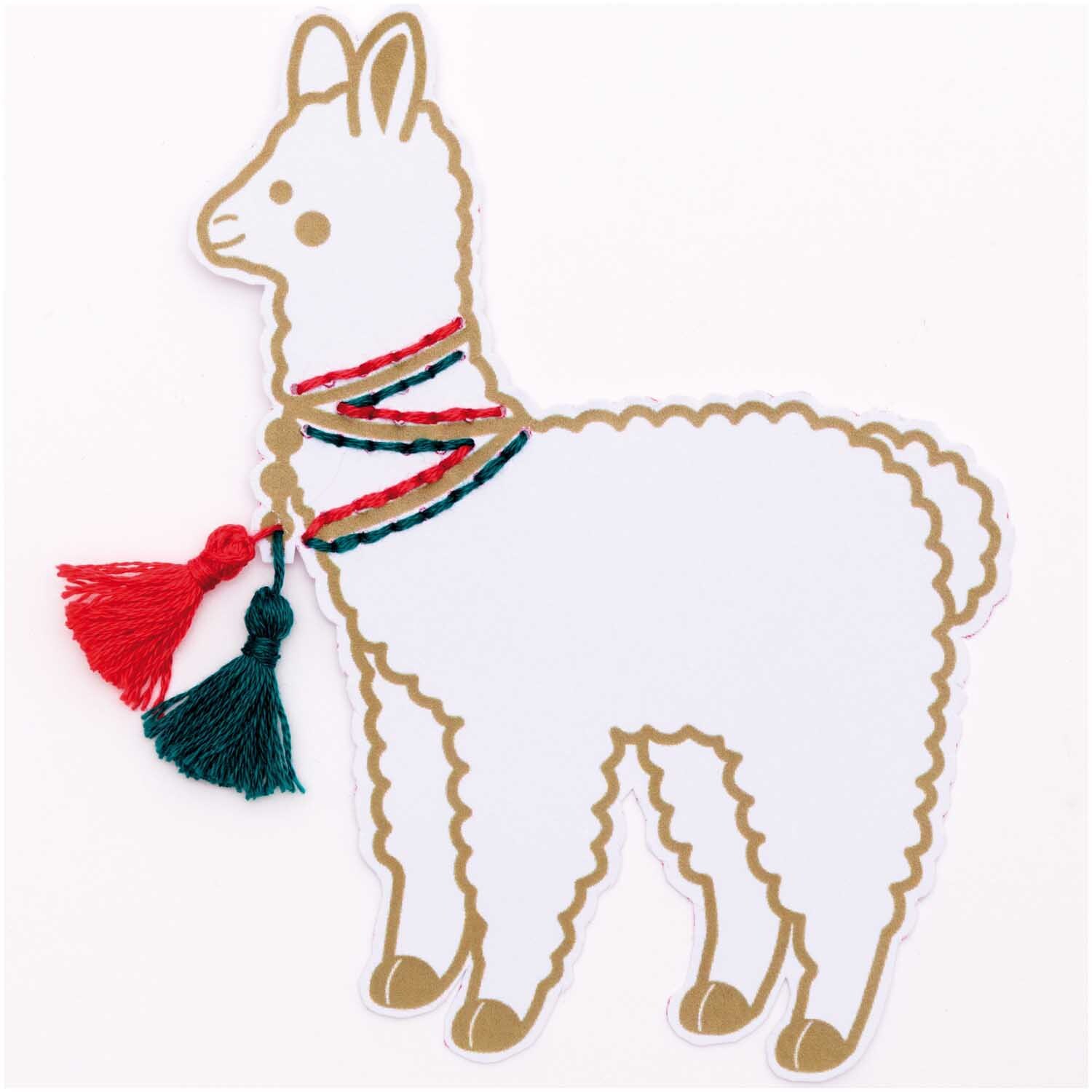 Stickkarton Lama weiß 8 Stück Stickkarton Lama weiß 8 Stück von Rico Design