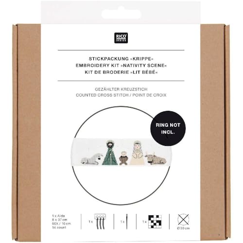 Rico Design Stickpackung Band Motiv Krippe gezählter Kreuzstich Rico Design Stickpackung Band Motiv Krippe gezählter Kreuzstich von Rico Design