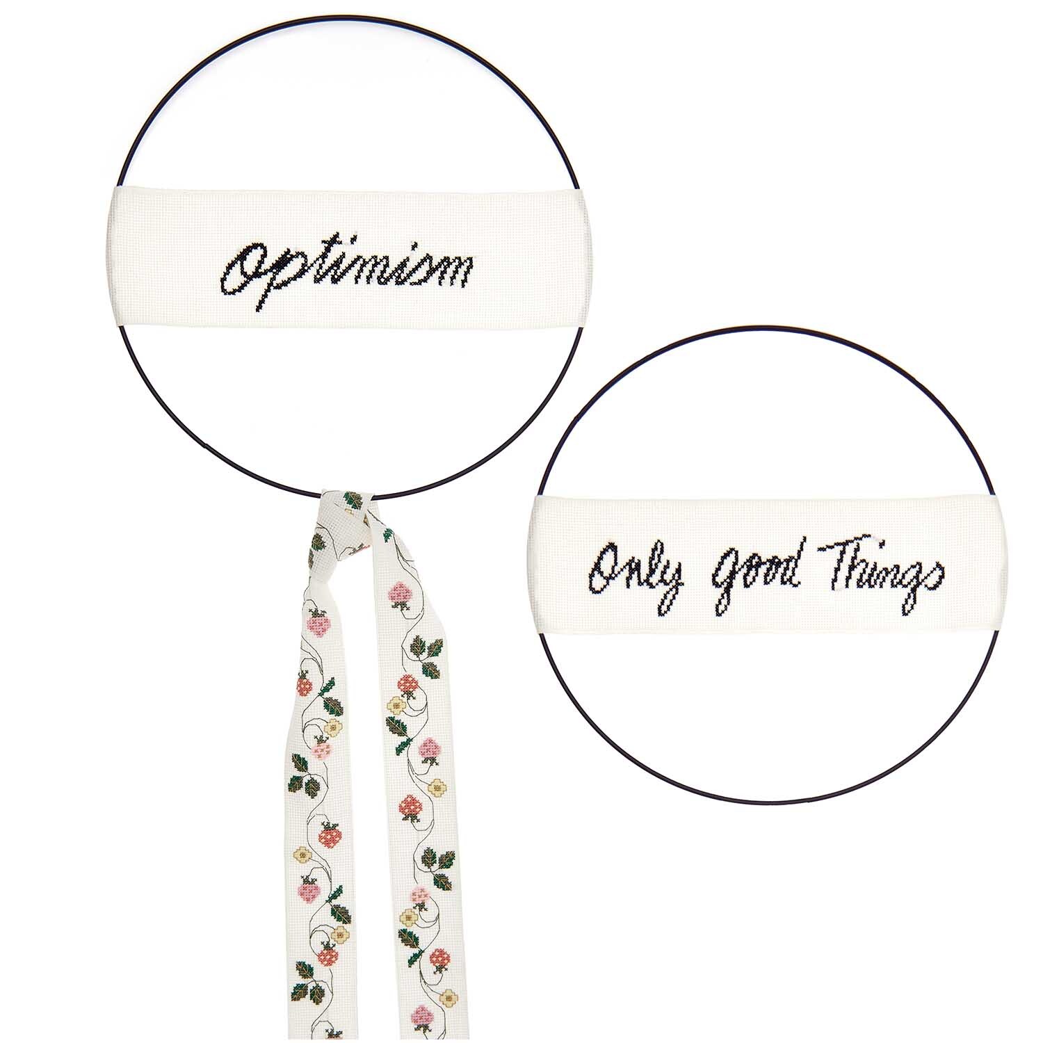Stickpackung Band Optimism und Band Erdbeerranke Stickpackung Band Optimism und Band Erdbeerranke von Rico Design