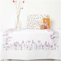 Stickpackung Tischdecke Lavendelfeld 95x95cm von Rico Design
