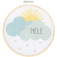 Stickpackung Geburtsbild Wolken von Rico Design