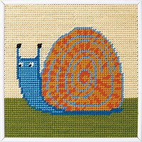Stickpackung Schnecke 22x22cm von Rico Design