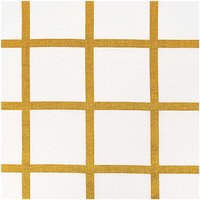 Stoff Karo groß Karo weiß-gold 140cm Stoff Karo groß Karo weiß-gold 140cm von Rico Design