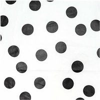Stoff Punkte groß weiß-schwarz 140cm beschichtet Stoff Punkte groß weiß-schwarz 140cm beschichtet von Rico Design