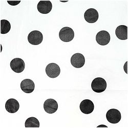 Stoff Punkte groß weiß-schwarz 140cm beschichtet Stoff Punkte groß weiß-schwarz 140cm beschichtet von Rico Design