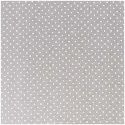 Stoff Punkte klein grau-weiß 140cm Stoff Punkte klein grau-weiß 140cm von Rico Design