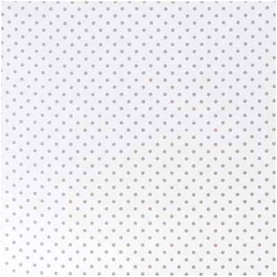 Stoff Punkte klein weiß-grau 50x140cm Stoff Punkte klein weiß-grau 50x140cm von Rico Design