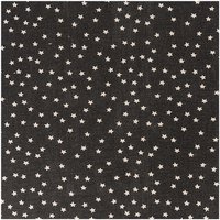 Stoff Sterne schwarz-natur 140cm Stoff Sterne schwarz-natur 140cm von Rico Design
