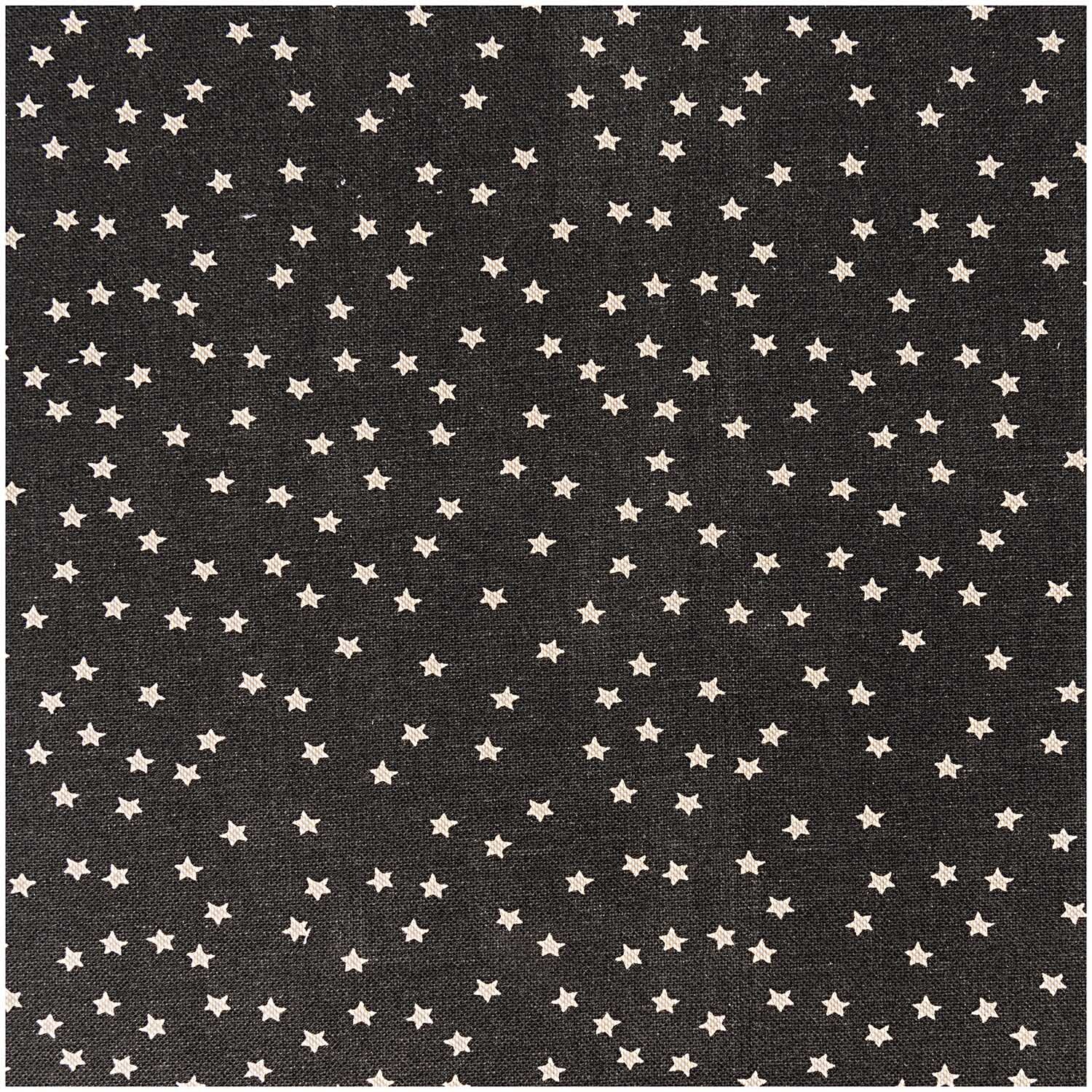 Stoff Sterne schwarz-natur 140cm von Rico Design