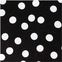 Stoff schwarz Punkte groß weiß 140cm Stoff schwarz Punkte groß weiß 140cm von Rico Design