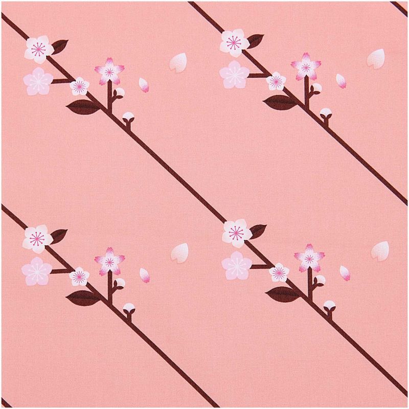 Stoffabschnitt Baumwoll-Popelin pfirsich Sakura Zweige 50x140cm Stoffabschnitt Baumwoll-Popelin pfirsich Sakura Zweige 50x140cm von Rico Design