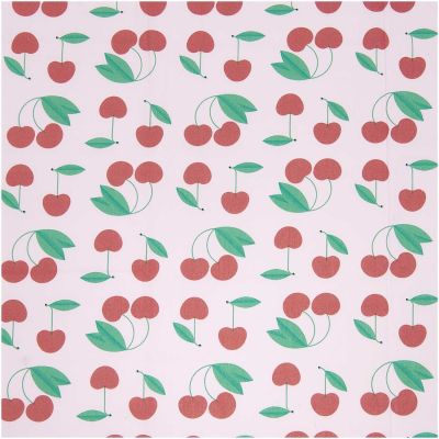 Stoffabschnitt Baumwoll-Popelin rosa Kirschen 50x140cm Stoffabschnitt Baumwoll-Popelin rosa Kirschen 50x140cm von Rico Design