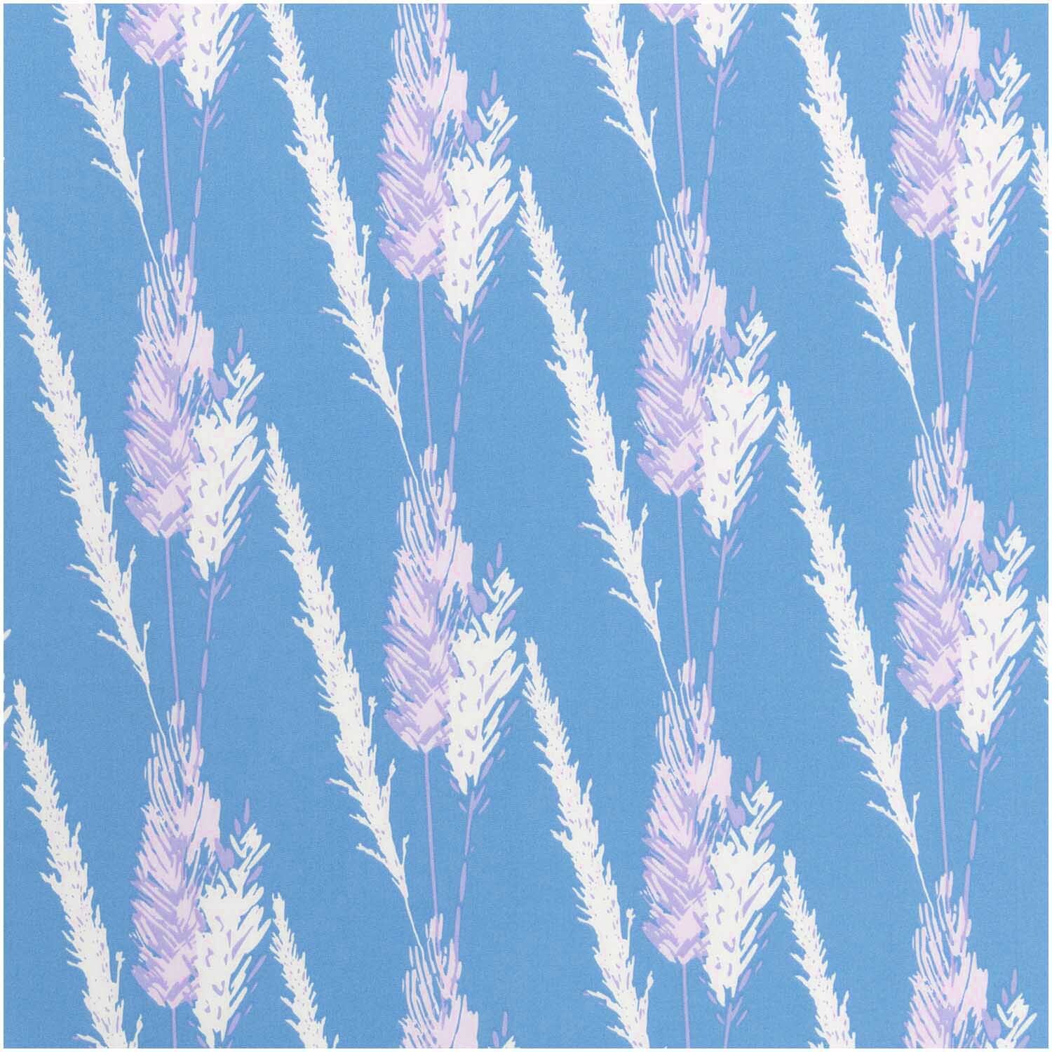 Rico Design Stoffabschnitt Druckstoff Pampasgras azur 50x140cm von Rico Design