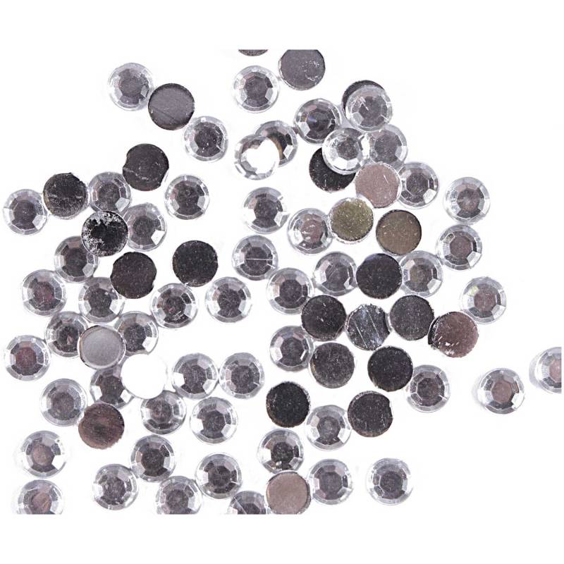 Strass Kreis transparent 100 Stück von Rico Design