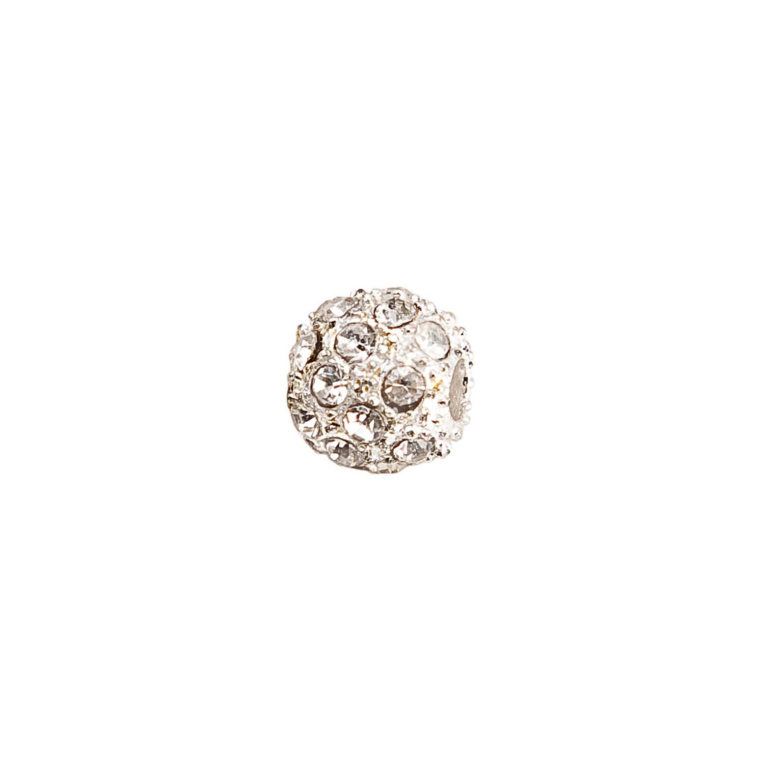 Strassperle silber-weiß 8mm 3 Stück Strassperle silber-weiß 8mm 3 Stück von Rico Design
