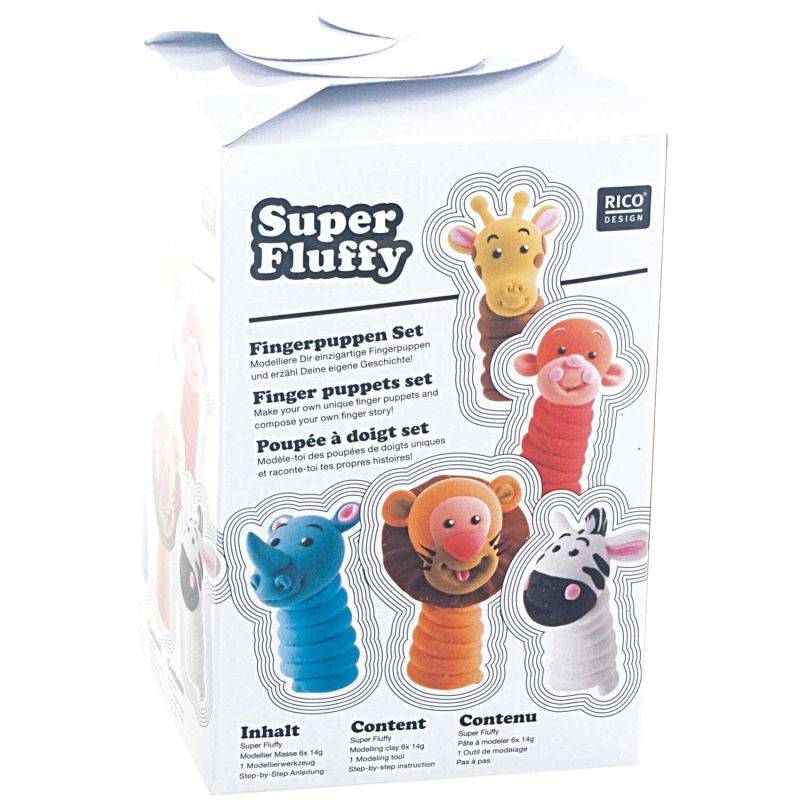 Super Fluffy Set Fingerpuppen von Rico Design