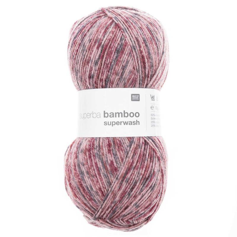 Rico Design Superba Bamboo superwash Pink-Rot Mix von Rico Design