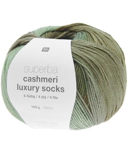 Rico Design Superba Cashmeri Luxus-Socken, 4-fädig, 100 g, weich und luxuriös, für Ihre Füße Rico Design Superba Cashmeri Luxus-Socken, 4-fädig, 100 g, weich und luxuriös, für Ihre Füße von Rico Design