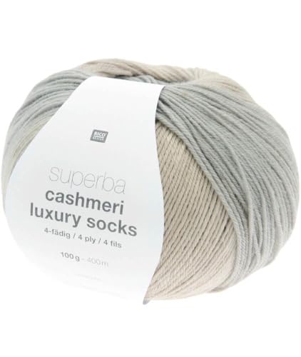 Rico Design Superba Cashmeri Luxus-Socken, 4-fädig, 100 g, weich und luxuriös, für Ihre Füße Rico Design Superba Cashmeri Luxus-Socken, 4-fädig, 100 g, weich und luxuriös, für Ihre Füße von Rico Design