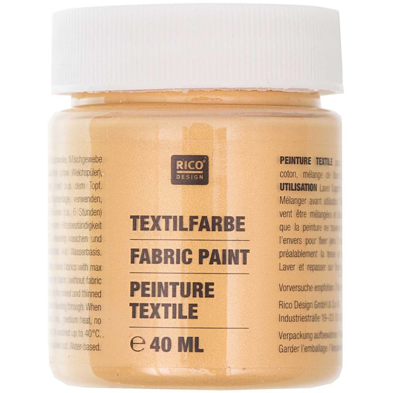 Rico Design Textilfarbe 40ml gold Rico Design Textilfarbe 40ml gold von Rico Design