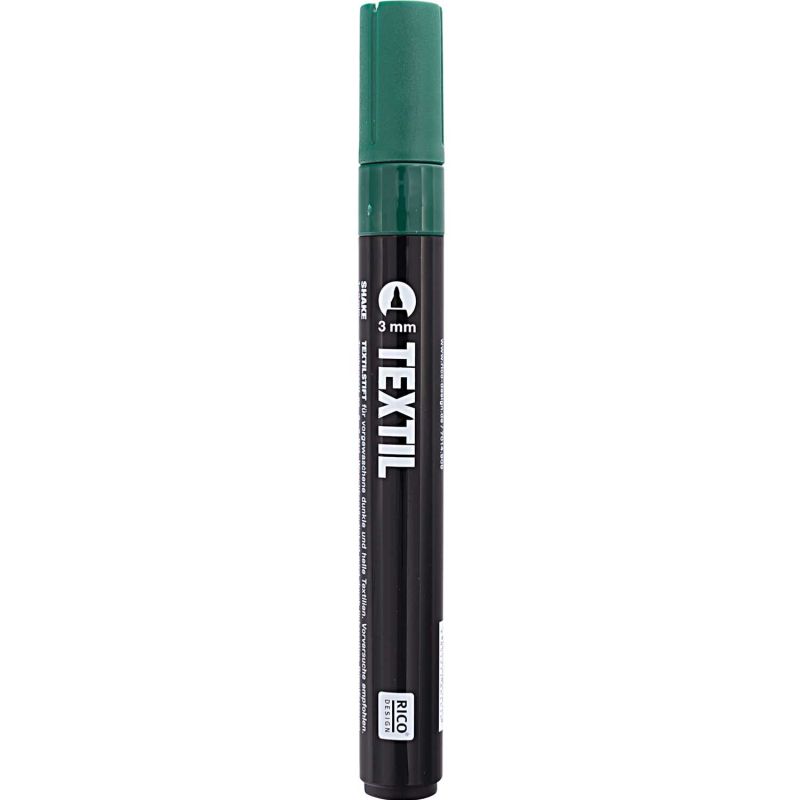 Rico Design Textilmarker 3mm dunkle Stoffe grün Rico Design Textilmarker 3mm dunkle Stoffe grün von Rico Design