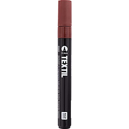Rico Design Textilmarker für dunkle Stoffe, Farbe wählbar, ideal für T-Shirts, Schuhe, Taschen, Jutebeutel und andere Arten von braunen Stoffen Rico Design Textilmarker für dunkle Stoffe, Farbe wählbar, ideal für T-Shirts, Schuhe, Taschen, Jutebeutel und andere Arten von braunen Stoffen von Rico Design