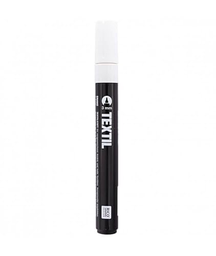 Rico Design Textilstifte Stoffmalfarben Stoffstifte Textilfarben für dunkle Stoffe Farbwahl - Weiß Rico Design Textilstifte Stoffmalfarben Stoffstifte Textilfarben für dunkle Stoffe Farbwahl - Weiß von Rico Design