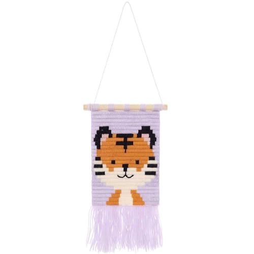 Rico Design Tiger Longstitch Stickerei-Kit, 18 x 30 cm, Unisex, Alle Altersgruppen, Traditionell, Nicht zusammenklappbar Rico Design Tiger Longstitch Stickerei-Kit, 18 x 30 cm, Unisex, Alle Altersgruppen, Traditionell, Nicht zusammenklappbar von Rico Design