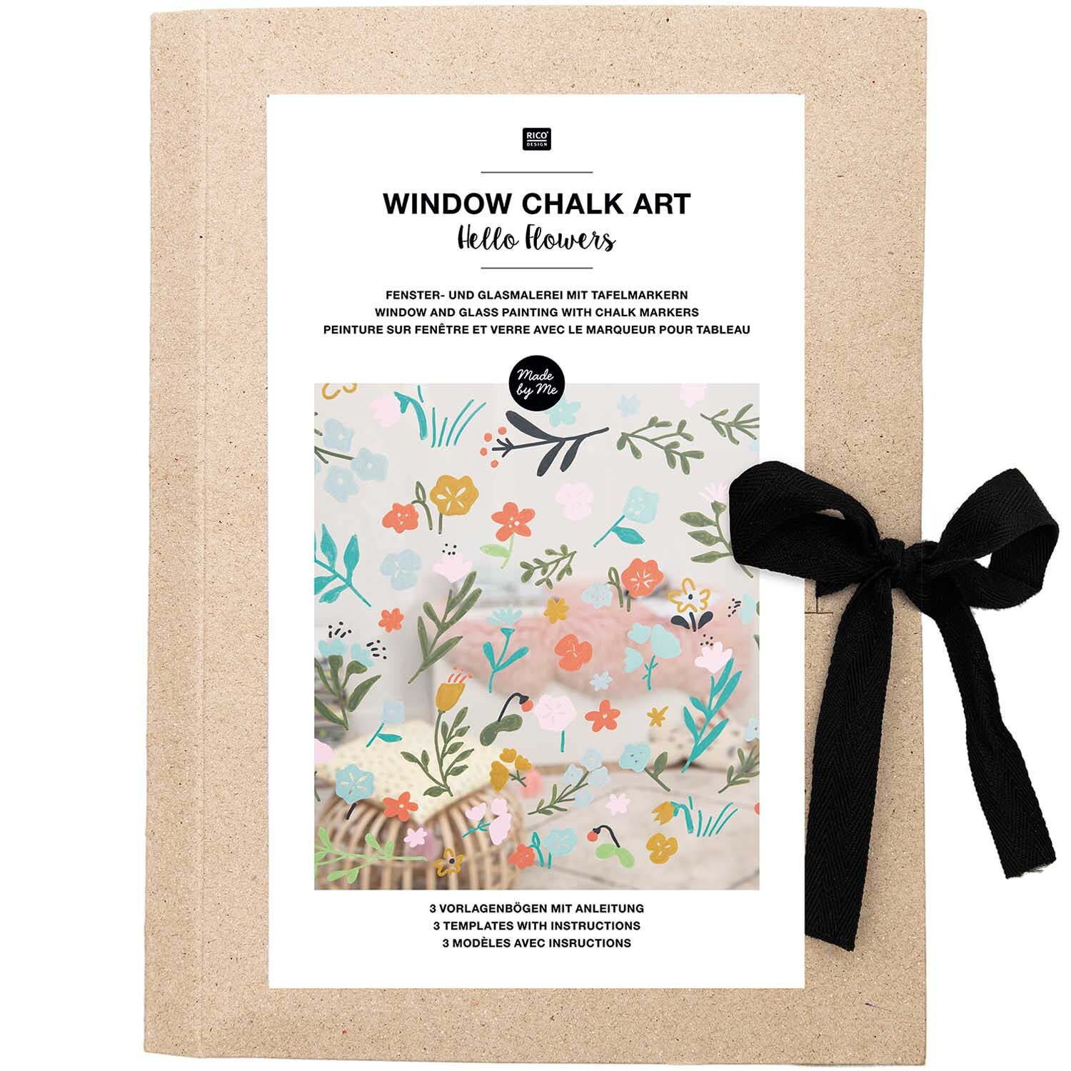 Vorlagenmappe Hello Flowers Fenster- und Glasmalerei mit Kreidestiften Vorlagenmappe Hello Flowers Fenster- und Glasmalerei mit Kreidestiften von Rico Design