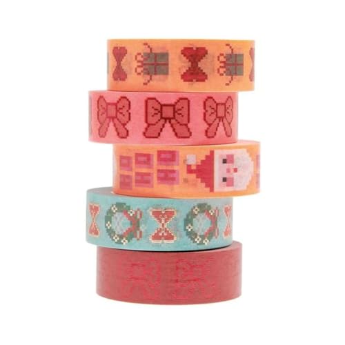 Rico Design Weihnachts-Klebeband, 5 Stück von Rico Design
