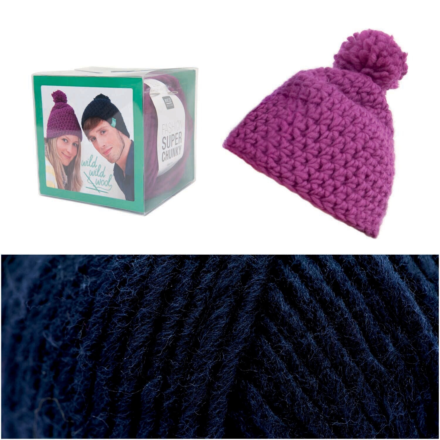 Wild Wild Wool Häkelset Mütze Wild Wild Wool Häkelset Mütze von Rico Design