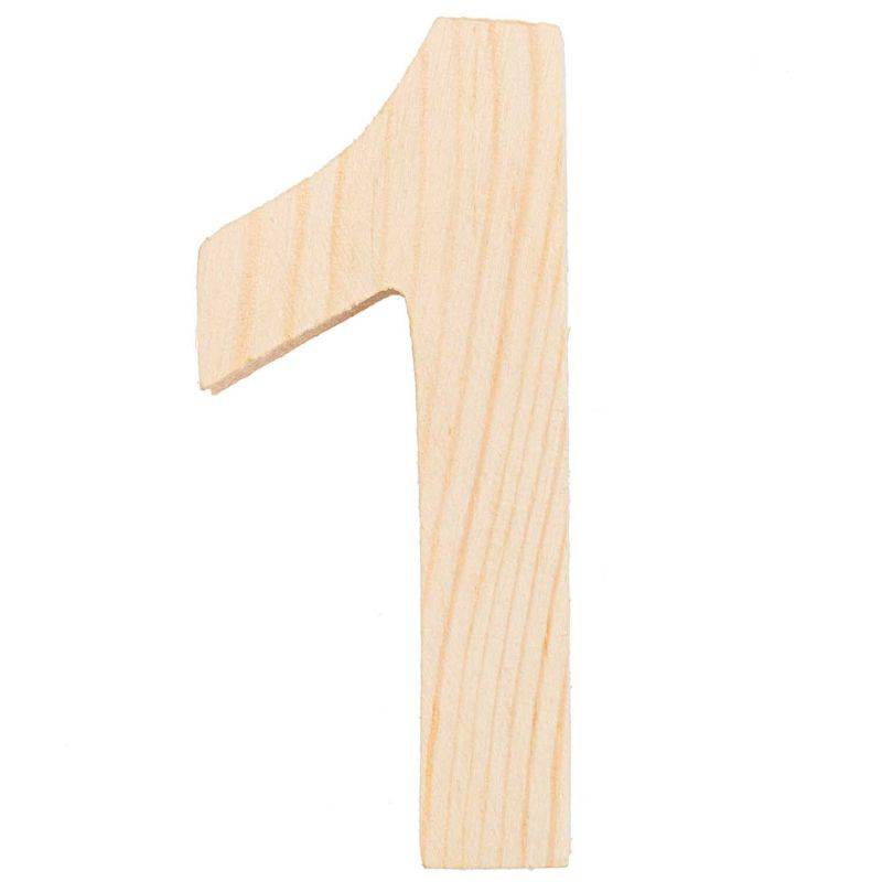 Zahlen 8cm Holz von Rico Design