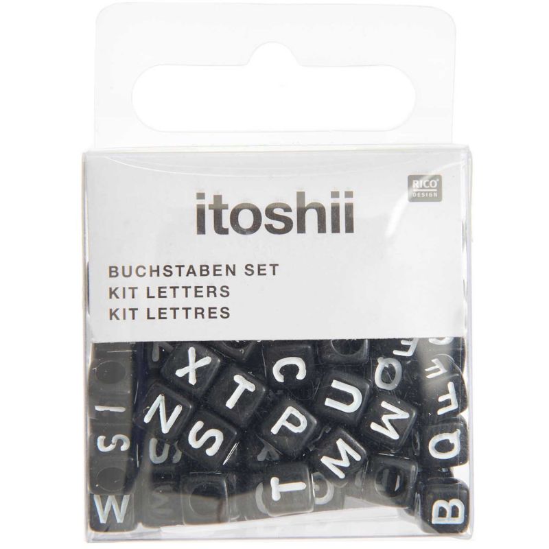 itoshii Buchstaben Mix Würfel 6x6x6mm 99 Stück von Rico Design