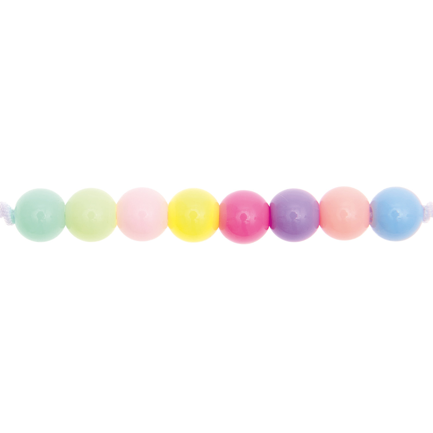 Rico Design itoshii Kunststoffperlen rainbow pastell Mix 10mm 24 Stück von Rico Design