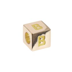 itoshii - Ponii Beads Buchstabenwürfel gold 10x10x10mm von Rico Design