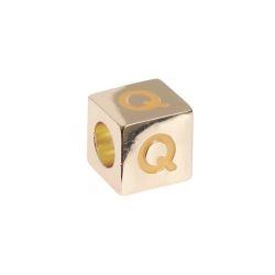 itoshii - Ponii Beads Buchstabenwürfel gold 10x10x10mm von Rico Design