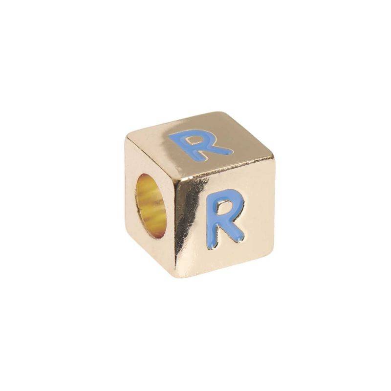 itoshii - Ponii Beads Buchstabenwürfel gold 10x10x10mm von Rico Design