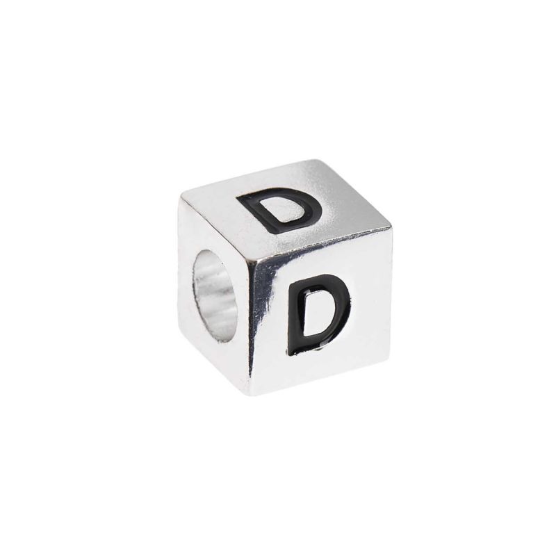 itoshii - Ponii Beads Buchstabenwürfel silber 10x10x10mm von Rico Design