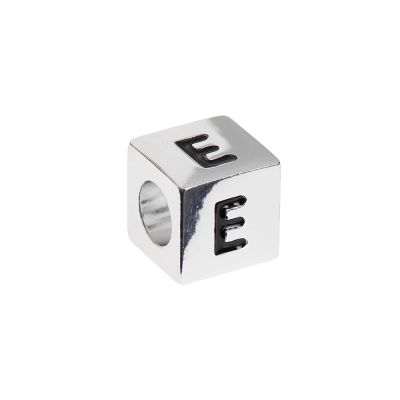 itoshii - Ponii Beads Buchstabenwürfel silber 10x10x10mm von Rico Design