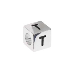 itoshii - Ponii Beads Buchstabenwürfel silber 10x10x10mm von Rico Design