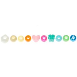 itoshii - Ponii Beads Star Mix 9x6mm 80 Stück von Rico Design