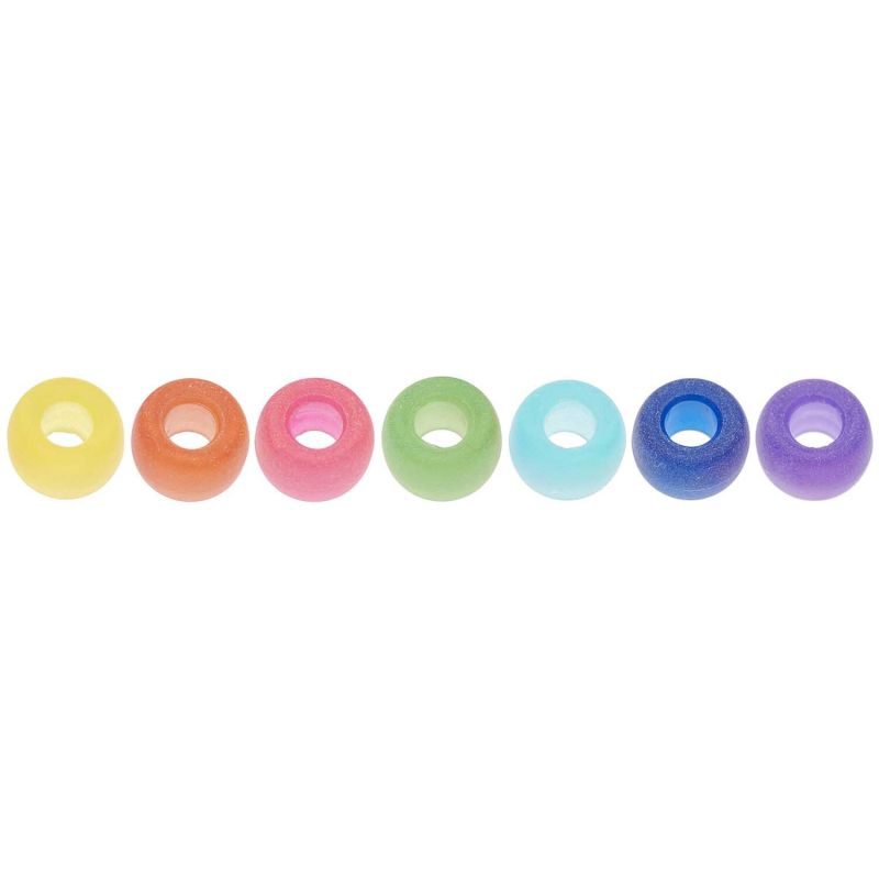 itoshii - Ponii Beads frozen Regenbogen 9x6mm 400 Stück von Rico Design